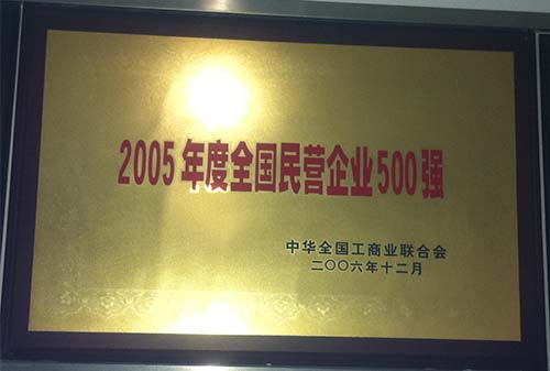 2005全國民營企業(yè)500強